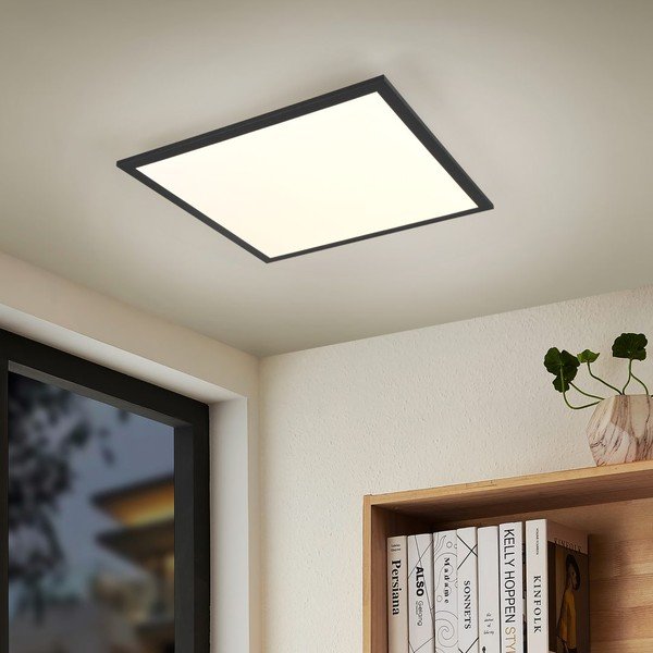 Plafonieră neagră LED 29.5x29.5 cm Beta – Reality-image-4