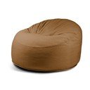 Fotoliu bean bag maro cu tapițerie din țesătură bouclé Om 110 – SLOWDOWN