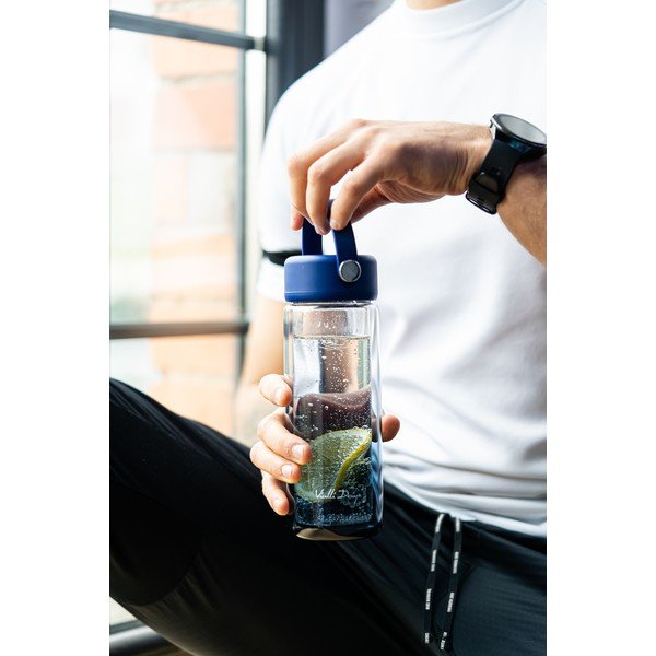 Sticlă albastră din sticlă 350 ml Fuori – Vialli Design-image-2