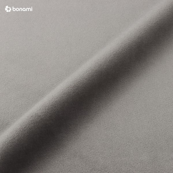 Colțar gri cu tapițerie din catifea (cu șezlong  în formă de "U") Jodie - Micadoni Home-image-4