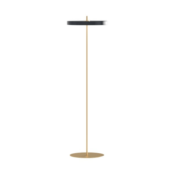Lampadar gri antracit LED cu intensitate reglabilă cu abajur din metal (înălțime 151 cm) Asteria Floor – UMAGE