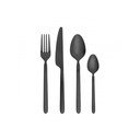 Tacâmuri negre din oțel inoxidabil 16 buc. Stella – Blomus