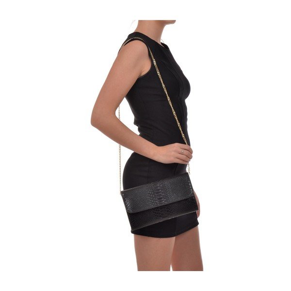 Gentuță din piele Isabella Rhea Dilay, negru-image-3