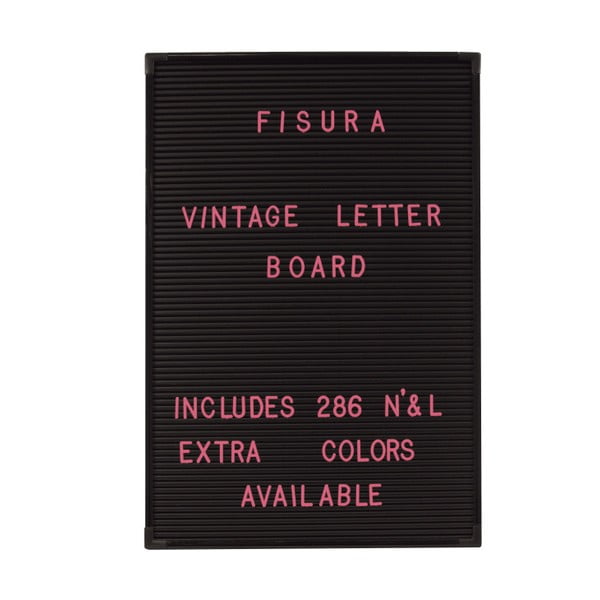 Set 286 litere roz pentru tablă Fisura Vintage