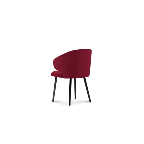 Scaun cu tapițerie de catifea Windsor & Co Sofas Nemesis, roșu-image-2