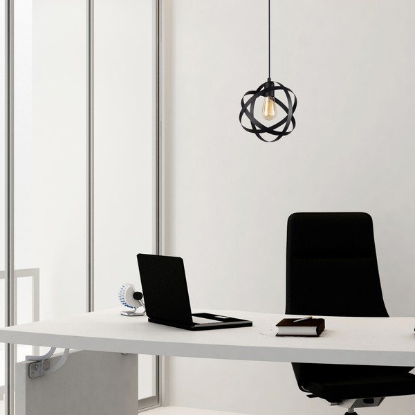 Lustră neagră din metal Lama – Squid Lighting-image-3