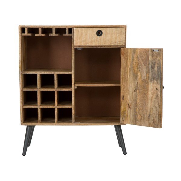 Dulap din lemn de mango Mauro Ferretti Belgrado Cellar, lățime 75 cm-image-3