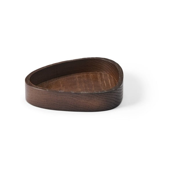 Cutie de depozitare maro din lemn, decorativă 14x12,5x3 cm Curve S – LIND DNA