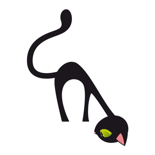 Autocolant Ambiance Curious Cat, 17 x 12 cm-image-1