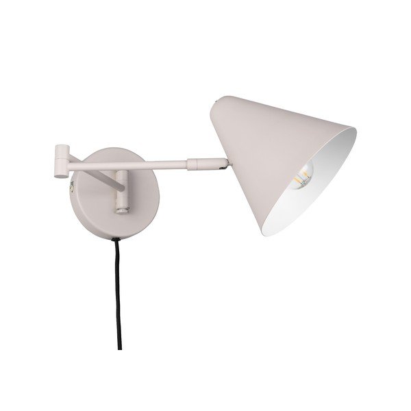 Aplică de perete fildeș cu structură flexibilă cu alimentare la priză ø 15 cm Cosima – Trio