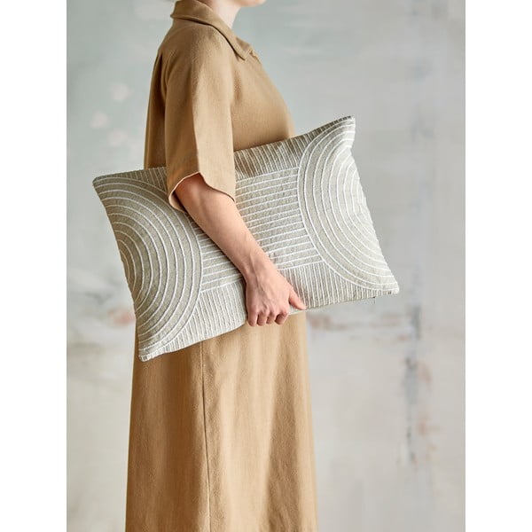 Pernă decorativă din amestec de in 35x50 cm Chun – Bloomingville-image-3