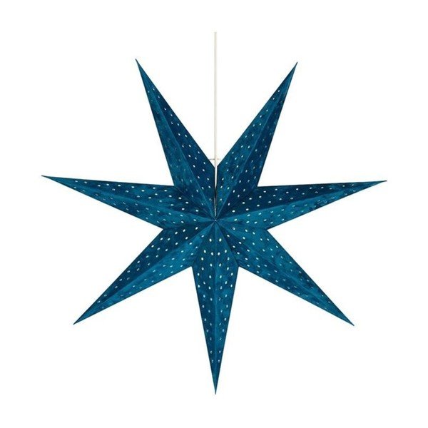 Decorațiune luminoasă suspendată Markslöjd Velouros, ø 75 cm, albastru