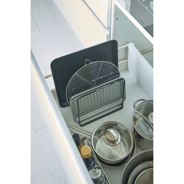 Organizator din metal Yamazaki Tower, negru-image-1