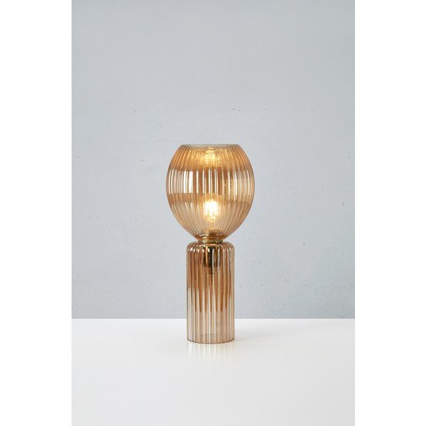 Veioză chihlimbar cu abajur din sticlă (înălțime 40 cm) Toulipa – Markslöjd-image-3