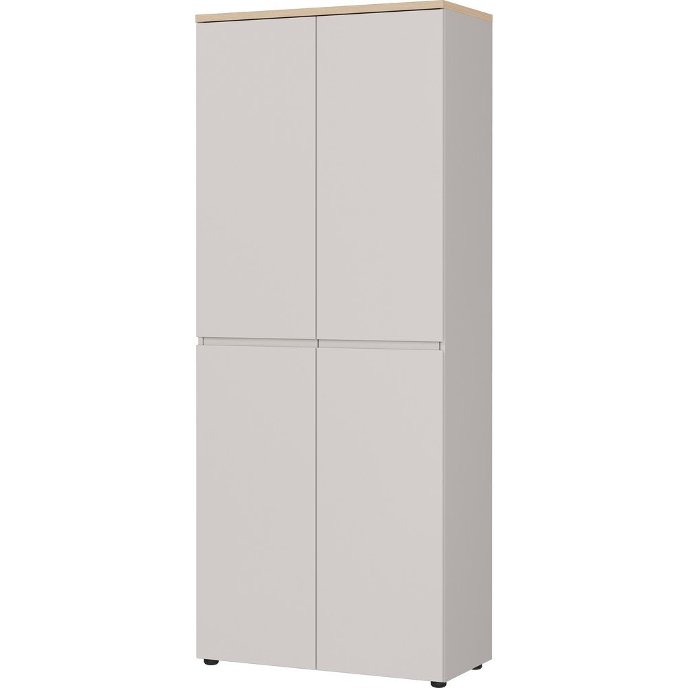 Comodă crem cu aspect mat 80x197x40 cm Lissabon – Germania