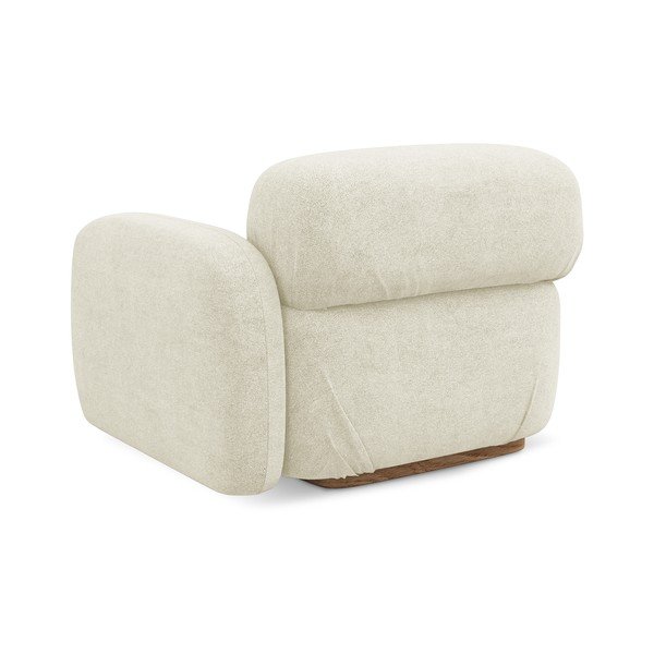 Modul pentru canapea modulară crem cu tapițerie din țesătură bouclé (cu colț pe partea dreaptă) Ailani – Makamii-image-3