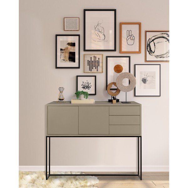 Comodă bej joasă 113x88,5 cm Scott – Really Nice Things-image-1