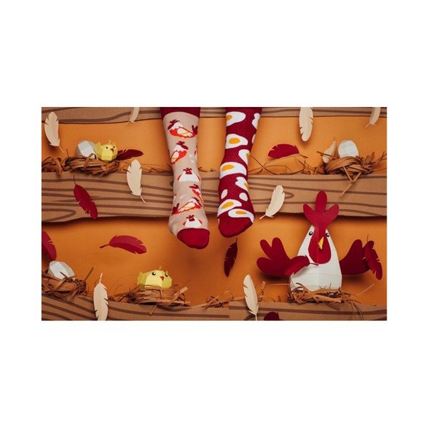 Șosete Many Mornings Egg and Chicken, măr. 35–38-image-1
