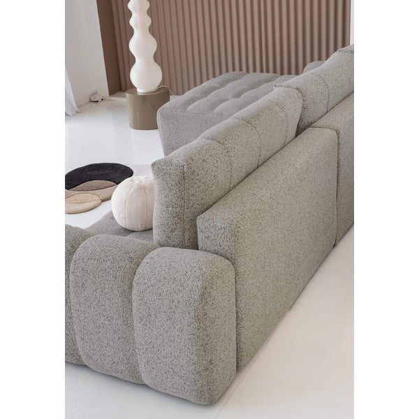 Colțar modular maro deschis extensibil/cu spațiu de depozitare (cu colț pe partea stângă) Lulu – Miuform-image-4