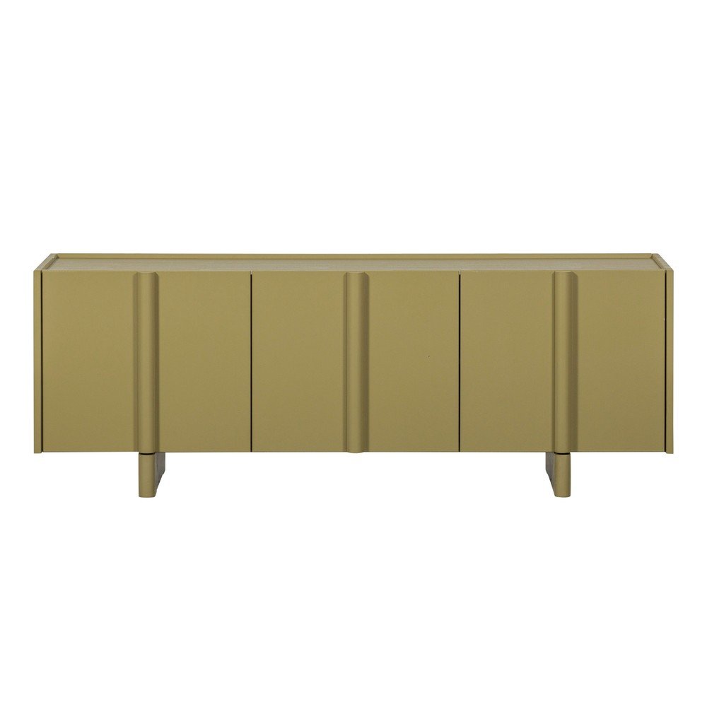 Comodă TV verde din lemn de pin 152x53x46 cm Basu – WOOOD