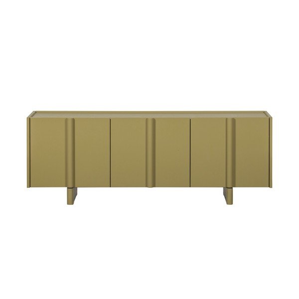 Comodă TV verde din lemn de pin 152x53x46 cm Basu – WOOOD