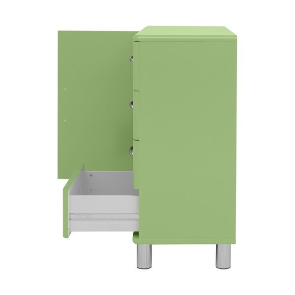 Comodă joasă verde 98x92 cm Malibu - Tenzo-image-3