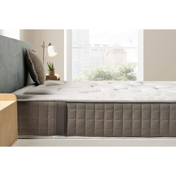 Saltea fermă/mediu-fermă din spumă reversibilă/termoregulatoare 160x200 cm HEXAFLEX GEL – Moonia-image-1