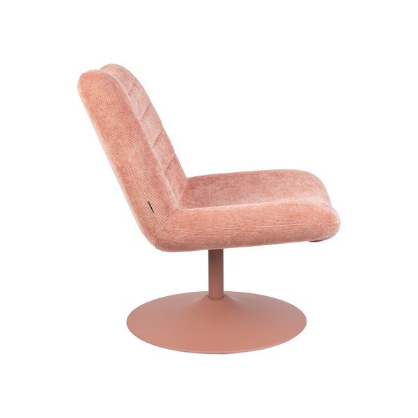 Fotoliu roz cu tapițerie din catifea Bubba – Zuiver-image-3