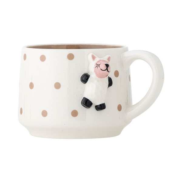 Cană pentru copii albă pentru cacao din ceramică 370 ml Dolly – Bloomingville Mini-image-2