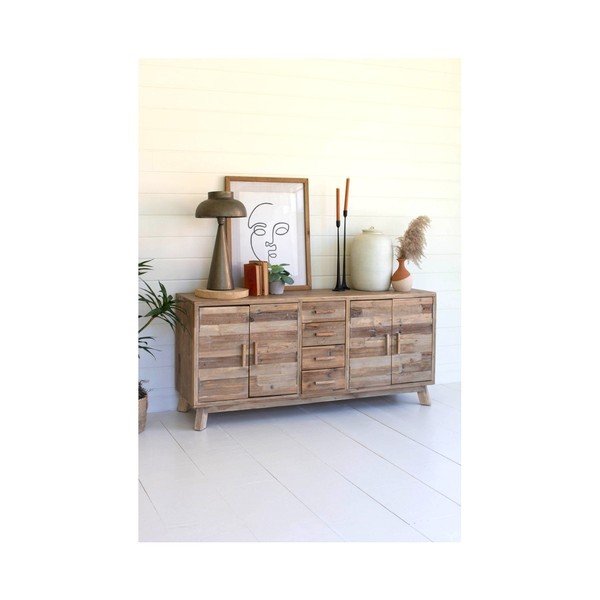 Comodă în culoare naturală din lemn reciclat 150x70x40 cm Desna – Interia Home & Living