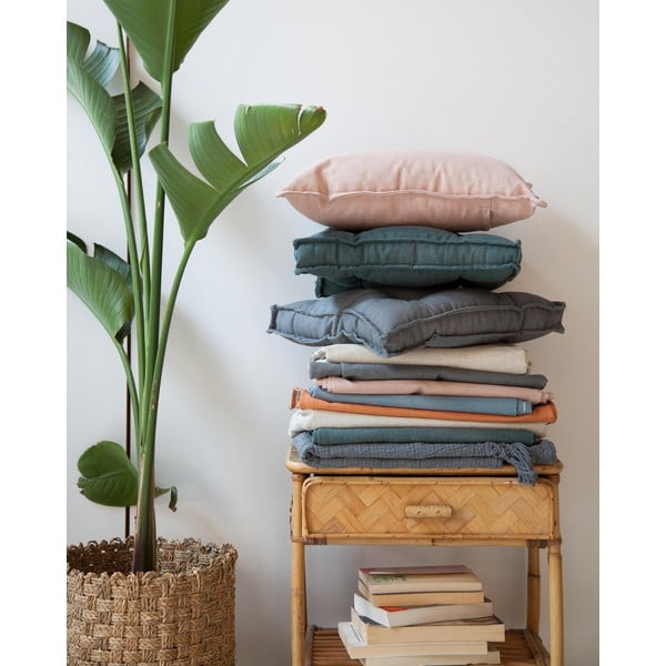 Pernă decorativă Really Nice Things Lino, 45 x 45 cm, gri-image-4