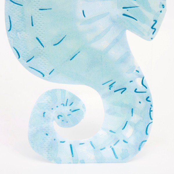 Șervețele 16 buc. din hârtie Seahorse – Meri Meri-image-4