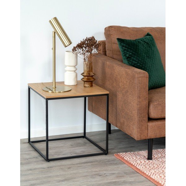 Măsuță auxiliară cu blat în decor de stejar House Nordic Vita, 45 x 45 cm-image-2