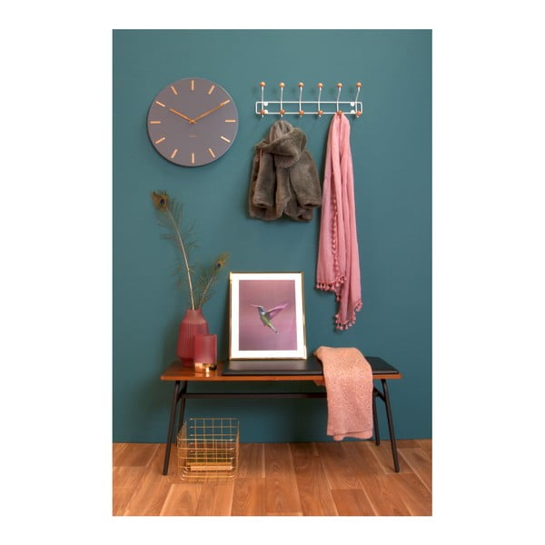 Ceas de perete Karlsson Charm, gri-image-1