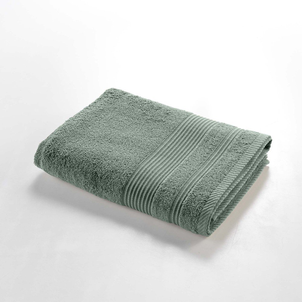 Prosop verde salvie din bumbac din frotir 70x130 cm Tendresse – douceur d'intérieur