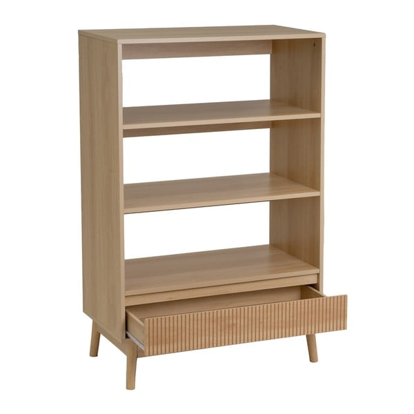 Bibliotecă în culoare naturală 80x120x40 cm Naroa – Casa Selección-image-2