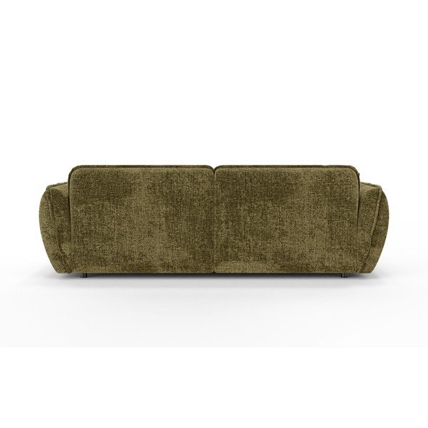 Colțar verde cu tapițerie din chenille (cu colț pe partea stângă/cu șezlong) Nelia – Ropez-image-4