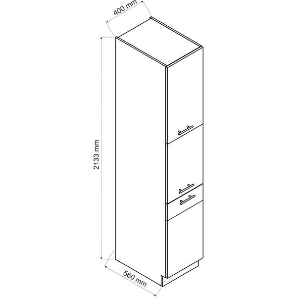 Dulap de bucătărie pentru alimente înalt (lățime 40 cm) Kian – STOLKAR-image-1