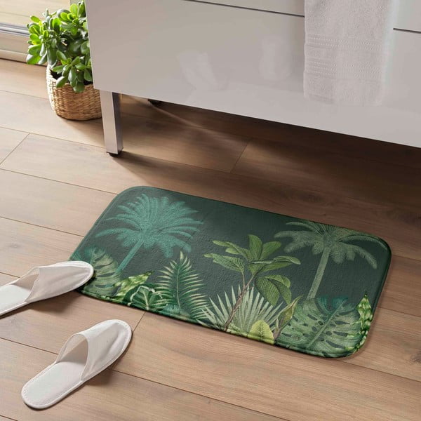 Covoraș de baie verde 45x75 cm Vagabonde – douceur d'intérieur-image-1