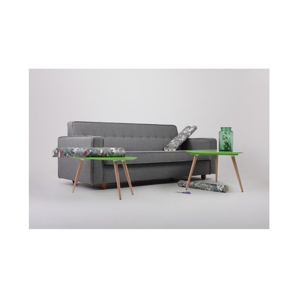 Canapea extensibilă 3 locuri Custom Form Zugo, gri-image-4