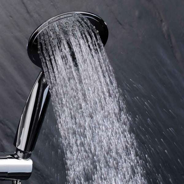 Set de duș argintiu mat din plastic 70 cm cu duș de mână Hydro – douceur d'intérieur-image-4