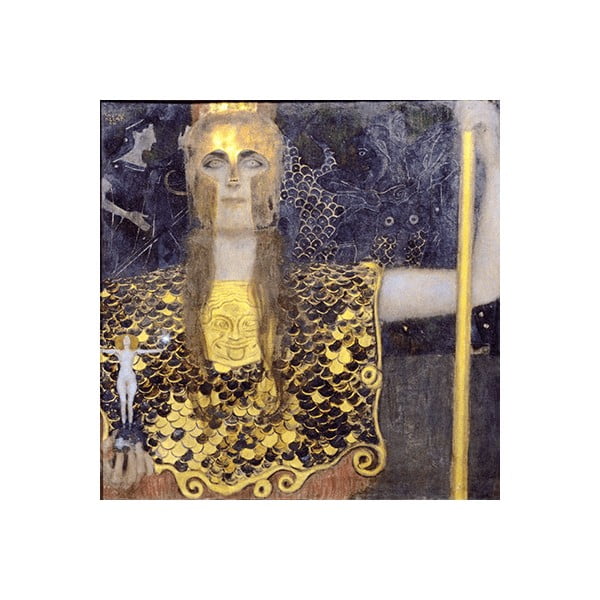 Reproducere tablou Gustav Klimt - Pallas Athene, 50 x 50 cm