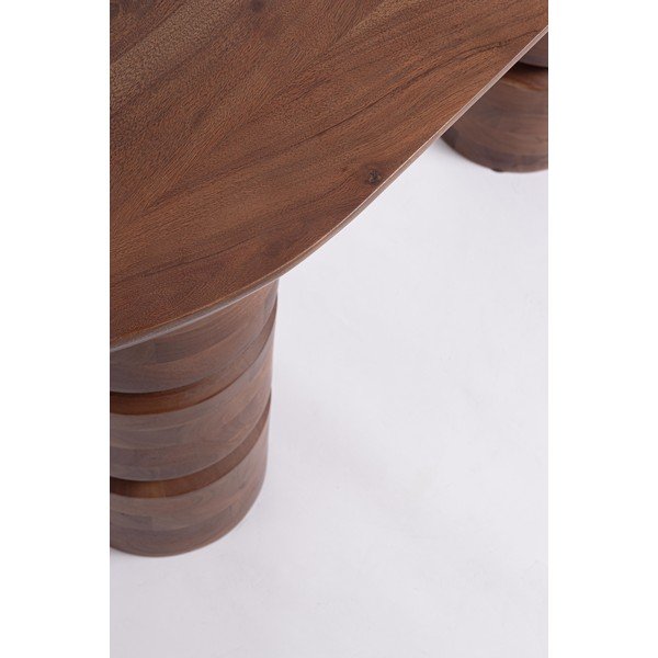 Masă consolă în culoare naturală închisă din lemn de mango 45x130 cm Cortez – Bizzotto-image-3