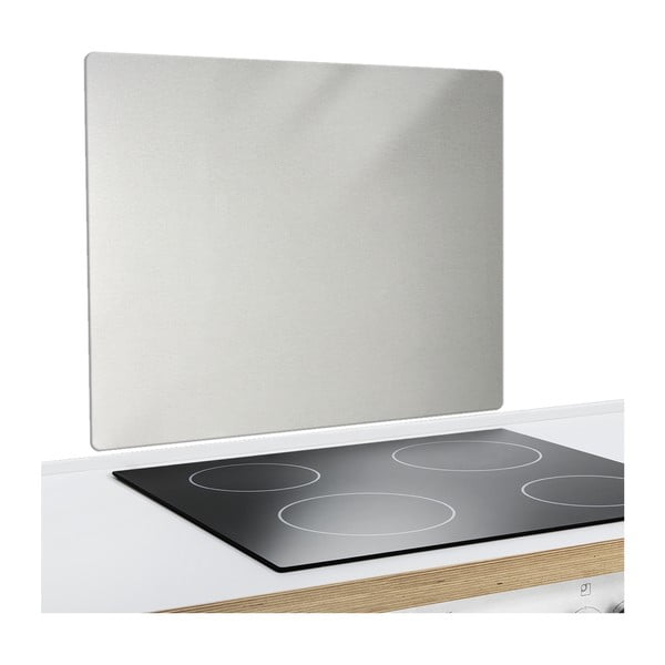 Protecție din oțel pentru peretele de lângă aragaz Maximex Silver, 50 x 56 cm