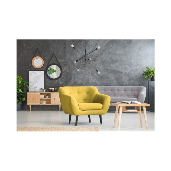 Fotoliu Mazzini Sofas Piemont, galben-image-2