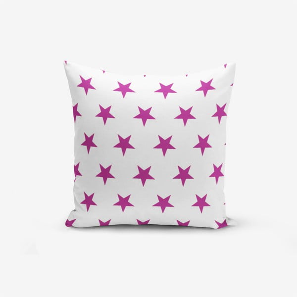 Față de pernă cu amestec din bumbac Minimalist Cushion Covers Lilac Color Star Modern, 45 x 45 cm
