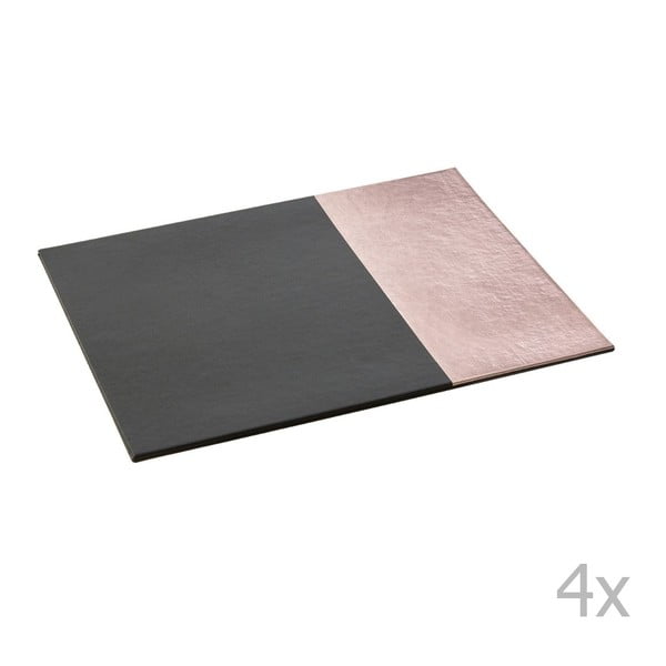 Suporturi pentru farfurii din piele artificială și  carton 4 buc.  21x28 cm Geome – Premier Housewares