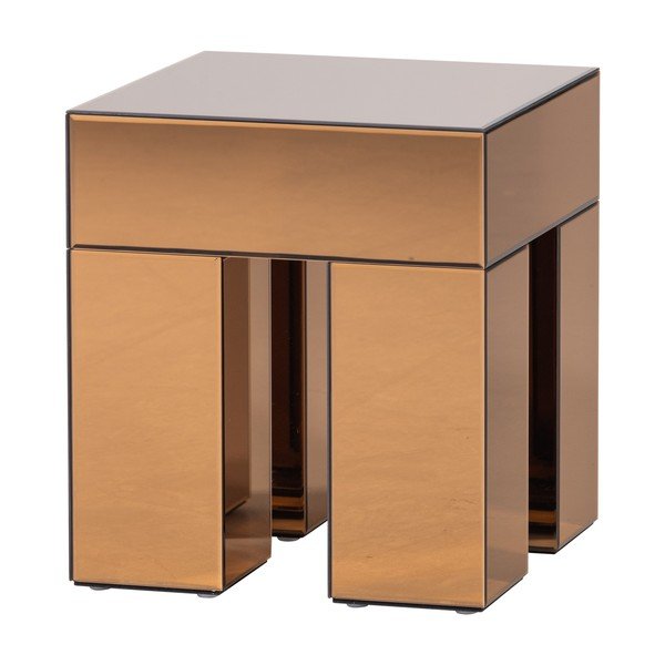 Măsuță auxiliară cu aspect lucios 45x45 cm Mirrox – WOOOD