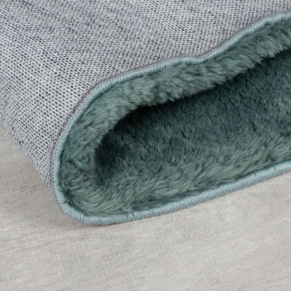 Blană albastru petrol sintetică 160x230 cm Faroe Wool Look Fur – Flair Rugs-image-2