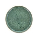 Farfurie albă/verde pentru desert  din gresie ø 21 cm Gastro White/Green – Bitz